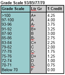 Grade Scale Option 3