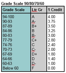 Grade Scale Option 6