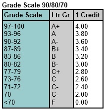 Grade Scale Option 9